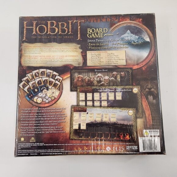 Hobbit Desolation of Smaug Board Game Cryptozoic Entertainment New Sealed 2013 - Picture 6 of 8